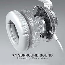 Load image into Gallery viewer, ROCCAT Elo 7.1 Air PC Wireless Gaming Headset, Surround Sound Headphones with Detachable Noise Cancelling Microphone, 50mm Drivers, 24 Hr Battery Life, RGB Lighting, White