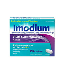 Load image into Gallery viewer, Imodium Multi-Symptom Relief Anti-Diarrheal Caplets, Loperamide Hydrochloride, Simethicone, 24 ct