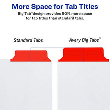 Load image into Gallery viewer, Avery 5-Tab Binder Dividers, Write & Erase Multicolor Big Tabs, 6 Sets (23076)