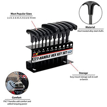 Load image into Gallery viewer, Performance Tool W80275 Metric T-Handle Hex Key Set, 10-Piece