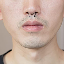 Load image into Gallery viewer, 20G Fake Nose Rings Hoop Clip-on Stainless Steel Septum Jewelry Non Piercing Cartilage Earring Lip Rings Faux Nose Ring Piercing Jewelry