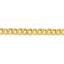 Load image into Gallery viewer, 14k Yellow Gold 9.4mm Solid Flat Cuban Bracelet Chain 7 Inch Curb Miami Fine Jewelry For Women Gifts For Her
