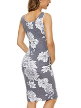 Load image into Gallery viewer, Liu & Qu Women's Maternity Sleeveless Tank Dresses Side Ruching Bodycon Dress for Daily Wearing or Baby Shower