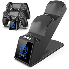 Load image into Gallery viewer, PS4 Controller Charger Station, OIVO Playstation 4 Controller Charging Dock Station, Built-in 1.8H Fast-Charging Chip for Dualshock 4 Controllers