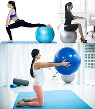 Load image into Gallery viewer, BalanceFrom Anti-Burst and Slip Resistant Exercise Ball Yoga Ball Fitness Ball Birthing Ball with Quick Pump, 2,000-Pound Capacity (68-75cm, XL, Gray)