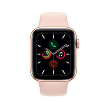 Load image into Gallery viewer, Apple Watch Series 5 (GPS, 40MM) - Gold Aluminum Case with Pink Sand Sport Band (Renewed)
