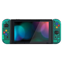 Load image into Gallery viewer, eXtremeRate Back Plate for Nintendo Switch Console, NS Joycon Handheld Controller Housing with Colorful Buttons, DIY Replacement Shell for Nintendo Switch - Emerald Green