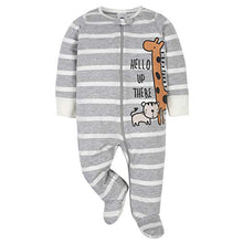 Load image into Gallery viewer, Gerber Baby Boys' 4 Pack Sleep 'N Play Footie, Jungle Blue, 0-3 Months