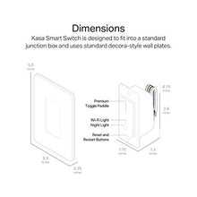 Load image into Gallery viewer, Kasa Smart Light Switch HS200P3, Single Pole, Needs Neutral Wire, 2.4GHz Wi-Fi Light Switch Works with Alexa and Google Home, UL Certified, No Hub Required, 3-Pack , White