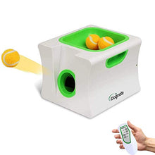 Load image into Gallery viewer, IDOGMATE Small Interactive Ball Launcher with Rechargeable, Automatic Dog Ball Thrower for Mini Dog (Small Machine with 3 Balls)