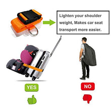 Load image into Gallery viewer, Car Seat Travel Belt to Suitcase,Car Seat Travel Strap to Convert Kid Car Seat and Carry-on Luggage to Airport Car Seat Stroller Carrier,Safe Travel Solution for Transport Car Seat (Orange)