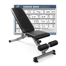 Load image into Gallery viewer, RitFit Adjustable / Foldable Utility Weight Bench for Home Gym, Weightlifting and Strength Training - Bonus Workout Poster with 35 Total Body Exercises (Upgraded Version)