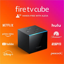 Load image into Gallery viewer, Fire TV Cube, Hands-free streaming device with Alexa, 4K Ultra HD, includes latest Alexa Voice Remote