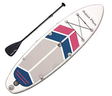 Load image into Gallery viewer, Aqua Plus 10ftx32inx6in Inflatable SUP for All Skill Levels Stand Up Paddle Board, Adjustable Paddle,Double Action Pump,ISUP Travel Backpack, Leash,Shoulder Strap,Youth & Adult Inflatable Paddle Board
