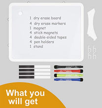 Load image into Gallery viewer, Peachlulu Magnetic Dry Erase Board Desktop 11 x 14 Inches Easel, 4 Markers and 1 Magnet to Do List