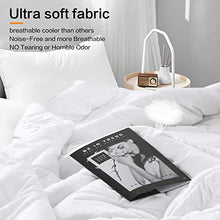 Load image into Gallery viewer, EDILLY All Season Queen Size Soft Quilted Down Alternative Comforter Hotel Collection Reversible Duvet Insert with Corner Tabs, Fluffy Hypoallergenic,88 by 88 Inches,White
