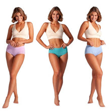 Load image into Gallery viewer, Bambody Absorbent Panty: Period Panties/Maternity & Postpartum Underwear (4X-LARGE, 3 PACK (PINK/BLUE/GREEN))