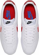 Load image into Gallery viewer, Nike Women's Classic Cortez Leather,White/Varsity Red/Varsity Royal,5.5