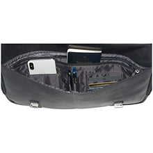 Load image into Gallery viewer, Kenneth Cole Reaction Show Business Messenger Briefcase Colombian Leather 16” Laptop Computer Portfolio Satchel Work Bag, Black, One Size
