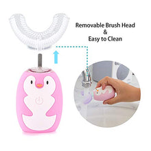 Load image into Gallery viewer, USparkle 360 Degree U-Shape Kids’ Electronic Toothbrush Teeth Whitening Voice Recording (white)