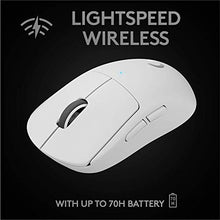 Load image into Gallery viewer, Logitech G PRO X Superlight Wireless Gaming Mouse, Ultra-Lightweight, Hero 25K Sensor, 25,600 DPI, 5 Programmable Buttons, Long Battery Life, Compatible with PC/Mac - White (Renewed)