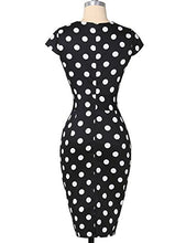 Load image into Gallery viewer, Short Vintage Dresses for Special Occasion Polka Dot Black M CL7597-3