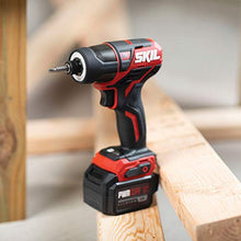 Load image into Gallery viewer, SKIL 2-Tool Drill Combo Kit: Pwrcore 12 Brushless 12V 1/2" Cordless Drill Driver & Brushless 1/4" Hex Cordless Impact Driver, Includes 2.0Ah Lithium Battery & Pwrjump Charger - CB742901
