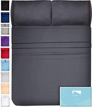 Load image into Gallery viewer, DreamCare Deep Pocket Sheets Microfiber Sheets Bed Sheets Set 4 Piece Bedding Sets Queen Size, Gray