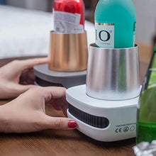 Load image into Gallery viewer, Denghl Smart Cup Quick Cooler, Portable Car Cup Cooling Cup Refrigeration Cup Beverage, for Wine Cola Drink CupCooler Instant Cooling Cup,Silver