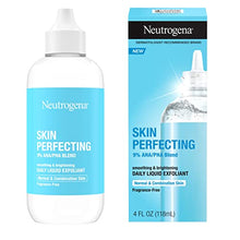 Load image into Gallery viewer, Neutrogena Skin Perfecting Daily Liquid Facial Exfoliant with 9% AHA/PHA Blend for Normal & Combination Skin, Smoothing & Brightening Leave-On Exfoliator, Oil- & Fragrance-Free, 4 fl. oz