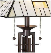 Load image into Gallery viewer, Tiffany Style Table Lamp Art Deco Wrought Iron Bronze Stained Glass for Living Room Family Bedroom Bedside - Franklin Iron Works