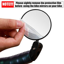 Load image into Gallery viewer, TKONG 2PCS Bike Mirrors, Safe Rearview Mirror Bicycle Cycling Rear View Mirrors Adjustable Rotatable Handlebar Mounted Convex Glass Mirror for Mountain Road Bike
