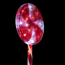 Load image into Gallery viewer, Alpine Corporation COR114T-3 Candy Cane Pathway LED, Decorative Winter Christmas Lights for Front Yard, Red and White, Set of 3 Holiday décor