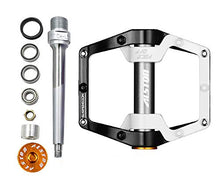 Load image into Gallery viewer, Alston Road Bicycle MTB Aluminum Strong Pedal, Super Powerful CR-MO 9/16" Spindle, Three Pcs Ultra Sealed Bearings FACE Off Pedals (Black)