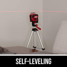 Load image into Gallery viewer, SKIL 65ft. 360° Red Self-Leveling Cross Line Laser Level with Horizontal and Vertical Lines Rechargeable Lithium Battery with USB Charging Port, Compact Tripod & Carry Bag Included - LL932201