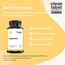 Load image into Gallery viewer, Berberine 1500mg HCl Supplement | 97% Standardized Purity | Support for Metabolic Profiles, Insulin Sensitivity, Hormonal Balance, & PCOS | Berberine 500mg Per Capsule | 90 Vegetarian Capsules