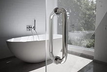 Load image into Gallery viewer, CKB 8" Back to Back Pull Shower Door Handle Compatible with 1/4" to 1/2" Thickness Glass Door for Frameless Shower Doors, Polished Steel with 304 Stainless Steel