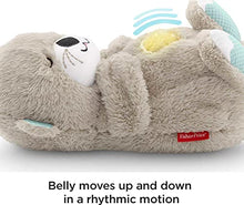 Load image into Gallery viewer, Fisher-Price Soothe 'n Snuggle Otter, Portable Plush Soother with Music, Sounds, Lights and Breathing Motion, Multi