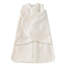 Load image into Gallery viewer, HALO Micro-Fleece Sleepsack Swaddle, 3-Way Adjustable Wearable Blanket, TOG 3.0, Cream, Newborn, 0-3 Months
