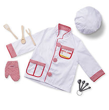 Load image into Gallery viewer, Melissa & Doug Chef Role Play Costume Dress -Up Set With Realistic Accessories Frustration-Free Packaging