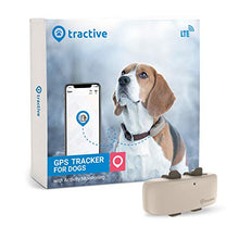 Load image into Gallery viewer, Tractive Waterproof GPS Dog Tracker - Location & Activity, Unlimited Range & Works with Any Collar (Beige - Newest Model)