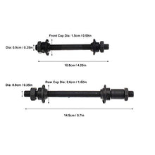 Load image into Gallery viewer, CYSKY Bike Axle Quick Release Skewer Front Rear Bicycle Axle Wheel Hub Fit for Road Bike, Mountain Bike, MTB, BMX (1 Pair)