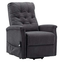 Load image into Gallery viewer, Power Lift Recliner Chair Single Recliner Chair Living Room Sofa Recliner Electric Soft Fabric Recliner Chair Remote Control Chair
