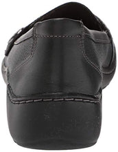 Load image into Gallery viewer, Clarks Women's Cora Daisy Loafer, Black Tumbled Leather, 9