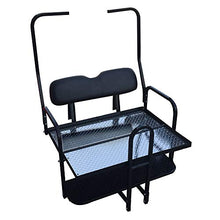 Load image into Gallery viewer, Performance Plus Carts Club Car DS Golf Cart Rear Flip Back Seat Kit for 1982-2000.5 - Black