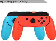 Load image into Gallery viewer, EOVOLA Accessories Kit for Nintendo Switch / Switch OLED Model Games Bundle Wheel Grip Caps Carrying Case Screen Protector Controller