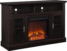 Load image into Gallery viewer, Ameriwood Home Chicago Electric Fireplace TV Console for TVs up to a 50", Espresso