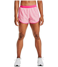 Load image into Gallery viewer, Under Armour Women's Fly By 2.0 Running Shorts , Cerise Full Heather (653)/Reflective , Medium