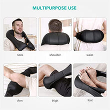 Load image into Gallery viewer, Neck Shoulder Massage with Soothing Heat, Electric Shiatsu Back Massager 3D Deep Tissue Kneading Massagers for Full Body Muscle Pain Relief Relax, Christmas Birthday Gift