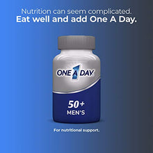 Load image into Gallery viewer, One A Day Men’s 50+ Multivitamins, Supplement with Vitamin A, Vitamin C, Vitamin D, Vitamin E and Zinc for Immune Health Support*, Calcium & more, 175 count